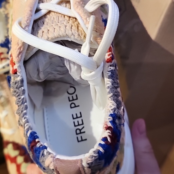 NWB Free People Catch me if you can Crochet Sneakers - Picture 11 of 14